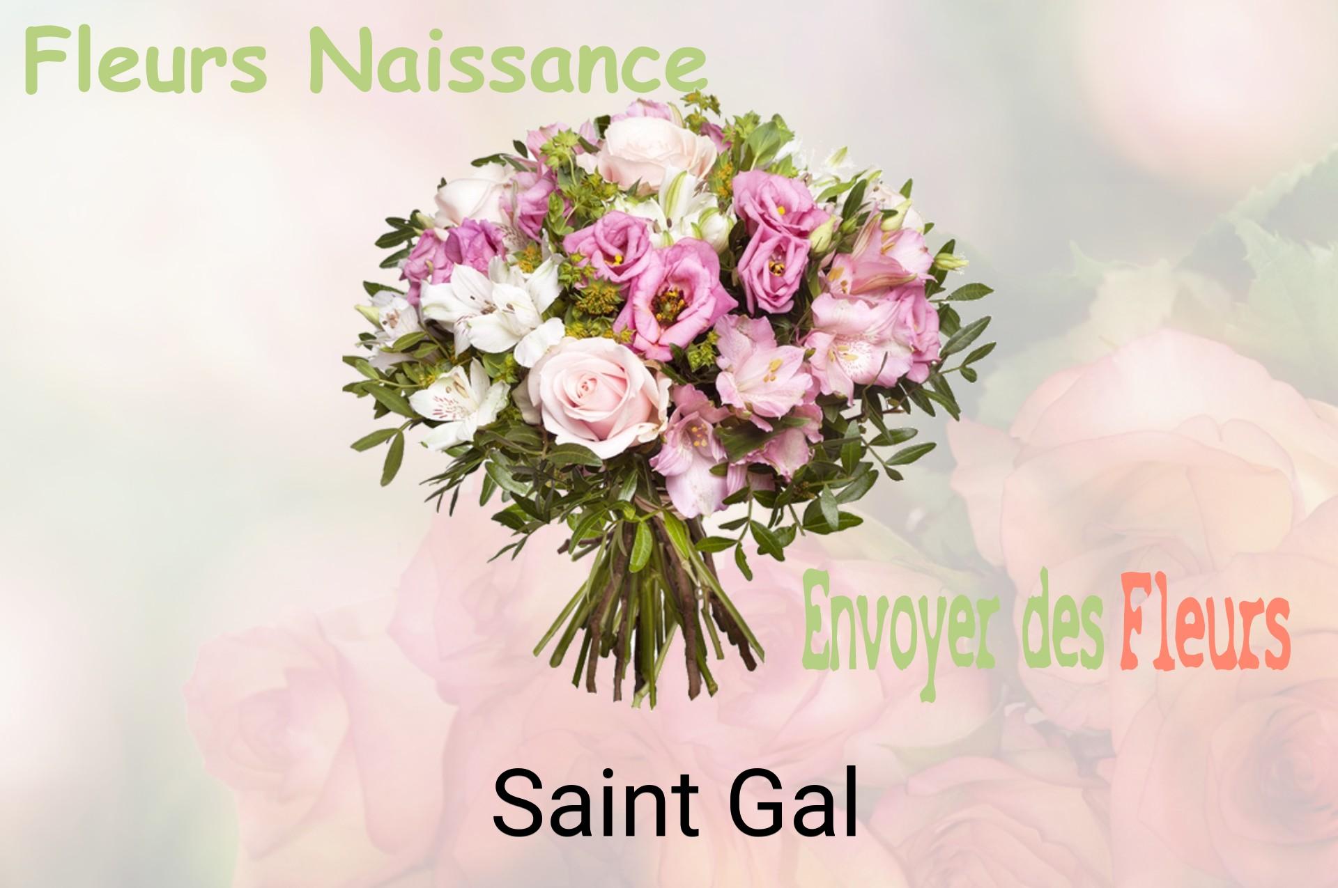 Bouquet de fleurs de naissance livré à Saint-Gal